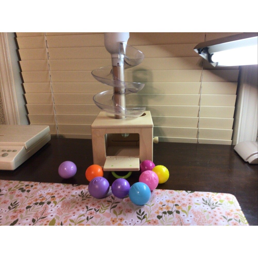 Lovevery Babbler Slide & Seek Ball Run Wooden Montessori Baby Toy